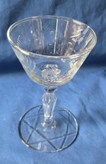 Libbey Rock Sharpe 3006-13 Liquor Cocktail Glass 4 3/4-inch Etched Excellent
