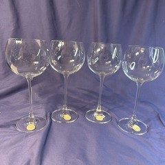 Lenox Tuscany Classics Crystal Balloon Red Wine Glasses Set of 4 Open Box 15.5oz