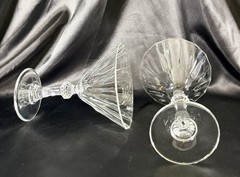 Set Of 2~Cellini~Martini Glasses~Clear Crystal~6”