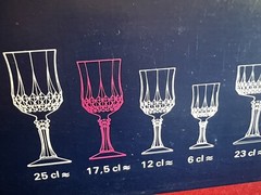 cristal d’argues LONGCHAMP 6 1/2” Wine Glasses Set of 6 In Box
