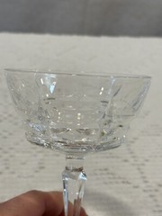 Vintage Set of 2 Cherbourg 24% French Lead Crystal Unit No. 3 Champagne/Sherbet