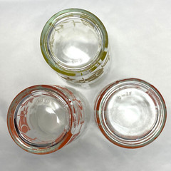 3 Vintage Drinking Glasses Tumblers Leaf 5 3/8″ Tall MCM Retro 12 Oz READ