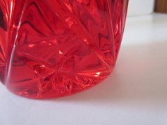 Set of 4 Waterford Crystal Marquis Brookside Red Double Old-Fashioned Glasses