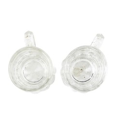 Set of 2 Mini Stein Clear Glasses – Small Beer/Shot Glasses