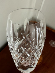 Vintage Set 2 WATERFORD CRYSTAL Araglin 6 oz. Wine Glasses 7-1/8” Gothic IRELAND
