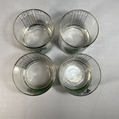 4 Spy Glass Hill Old Fashioned Glass Tumblers Pebble Beach Golf Course 8oz AS IS