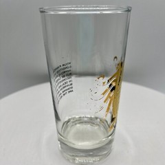 Anchor Hocking PISCES SCORPIO ZODIAC GLASS Black and Gold 22k GOLD LOT OF 3