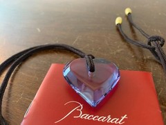 Baccarat Crystal Heart Necklace