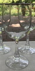 Set of FOUR Fostoria Trousseau Water Goblets