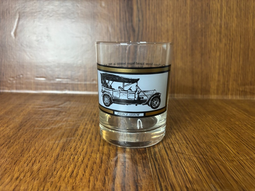 Vintage Pierce-Arrow Automobike Drinking Glass Tumbler