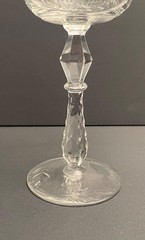 2 Stemware Libbey Rock Sharpe Buckingham Glass 1008 Stem 6.5 Champagne Sherbet
