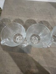 Irish Coffee Mugs Cups Ribbed Pedestal Made in Portugal Set Of 4