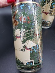 Vintage Cera «Hunt of the Unicorn» High Ball Glass Set of 4 Vibrant