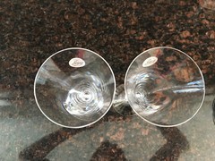 Pair Crystal Millennium (2) Champagne Flute Glasses Year 2000 Cristal d’ Arques