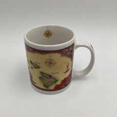 The Sandwich Islands Hawaiian Map Coffee Mug Multicolor