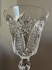 SAINT LOUIS FRANCE Crystal STELLA Sherry/Cordial Glasses 6 1/8” Set of 6 VTG