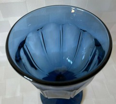 Noritake Provincial Colonial Dark Blue Water Goblet 5.5″ Glass Vintage Japan