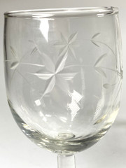 Vintage 1950’s-1960’s Starflower by Javit Set of Two 5 1/4″ Tall Glasses
