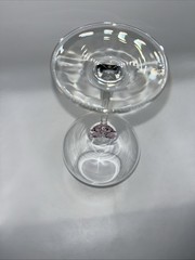 Godinger Pink Bow Wine Glass Coquette Balloon Goblet Ribbon Stem Replacement