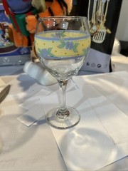 SET OF EIGHT (8) Pfaltzgraff Summer Breeze 10 Oz Wine Goblet(s) 7 3/4 X 2 3/4