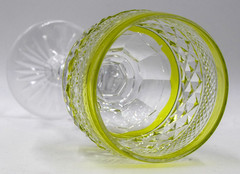 St. Louis Cut to Clear Chartreuse Wine Glass – Trianon Pattern