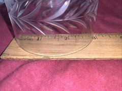 Fostoria Vintage Holly Clear Water/Iced Tea Goblets 6” X 3” Pair