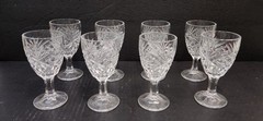 Godinger Dublin Shannon Crystal Cordial Sherry Cordials Glass Goblets 8 pieces