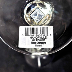 MIKASA MANORVILLE CHAMPAGNE TOASTING FLUTES, Cut Crystal, 11 1/2″, 6oz, 2PCS