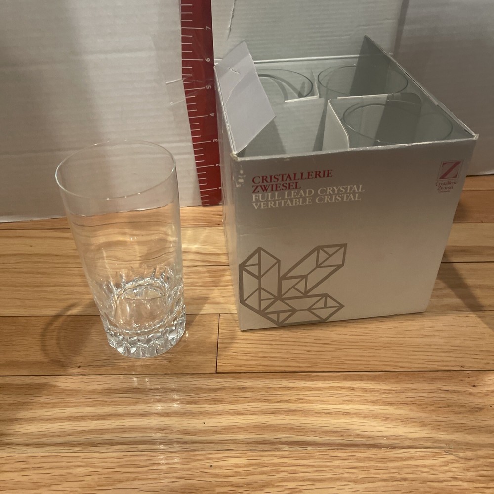 In Box 4 Cristallerie Zwiesel Full Lead Crystal Glasses Highball Germany