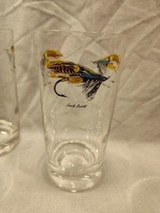 Lot Of 7 Vintage Fly Fishing Lures High Ball Glasses