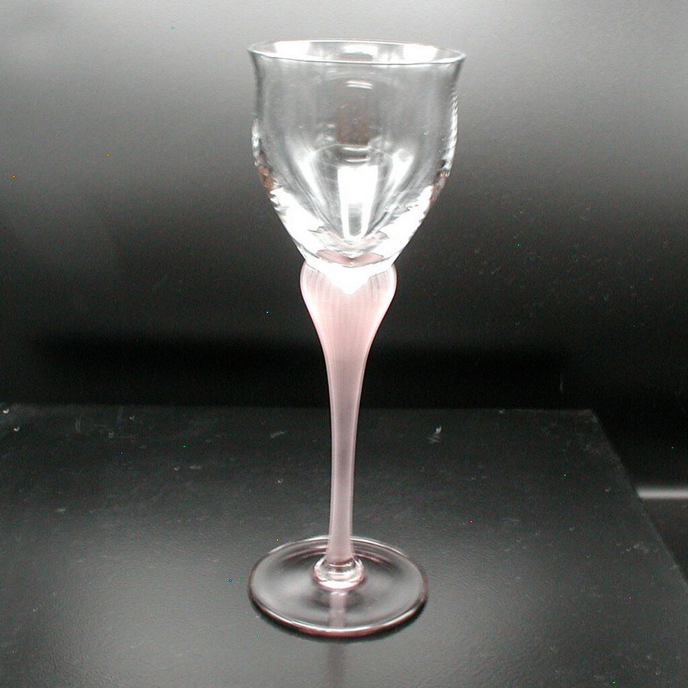 Mikasa Crystal (Sea Mist Amethyst Frosted) 8 3/8″ WINE GLASS(es) (9 left)