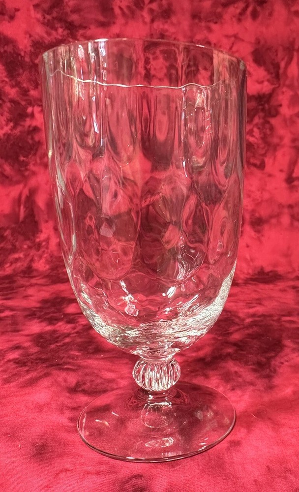 Fostoria Clear (Dimple Optic) Iced Tea Glass 5 3/4”