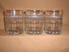 «ANNAPOLIS» DOUBLE OLD FASHIONED GLASSES-ANCHOR HOCKING – USA – 11 OZ – SET OF 3