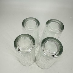 Pasabahce 8oz Highball Tumblers Clear Block Optic Set of 4