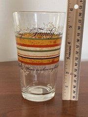 Libbey 16 Ounce Tumbler Iced Tea Glass; Home Family Friends Memories Excellent