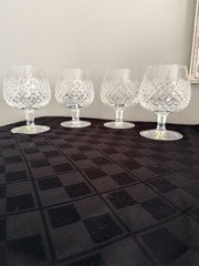 Waterford Crystal Alana Brandy Snifter 5 1/8” Set Of 4 Glasses