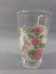Vtg Pfaltzgraff Set Of 4 Cap May 16oz Glasses Floral Pattern Discontinued