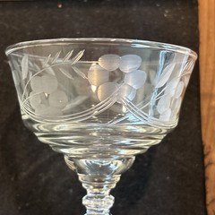 2 Vintage MCM Libbey Rock Sharpe Champagne / Sherbert 6 1/8″ 3005-8