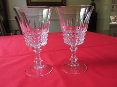 Set 4 Cristal D’Arques France TUILLERIES VILLANDRY Crystal Water Goblet 6 1/8″ A
