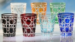 Set Of 7Pcs Premium Hand Engraved Cased Highball Glasses Set for Whiskey 300ml