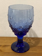Vintage Libbey Glass Hobnail Cobalt Blue Goblet 6.5″ Tall Replacement Multiples