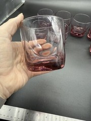 8- Libbey Imperial Plum Old Fashioned Glasses Set Whiskey Rocks Glass Tumblers