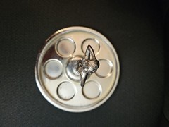Rare 1920s Art Deco Shot Lady Glass Holder By Faber Chrome NY