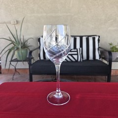 Cristal D’Arques Durand JUNON Swirl Wine Glasses France set of 2