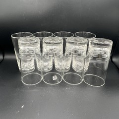 VTG Libbey Block Cut Glassware Pattern C-1180 Drinking Glasses 5.5″ Set of 8