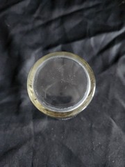 Vintage Clear Glass Juice Tumbler with Vertical Panels or Ribs • 3½» Tall