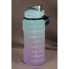 Flask Monster Tumbler plastic Multicolor Ombre 64oz 2000ml Water Bottle With Lid