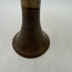 Set Of 3 Studio Art Pottery Wine Goblets Glasses Ceramic Brown Beige