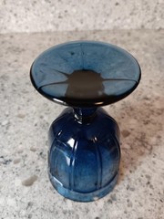 Noritake Dark Demin Blue Provincial Colonial Footed Goblet, Sold Individually