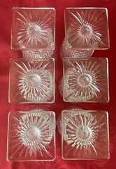 Vtg English Hobnail 7oz Glass Juice Tumblers Westmoreland Set of 6